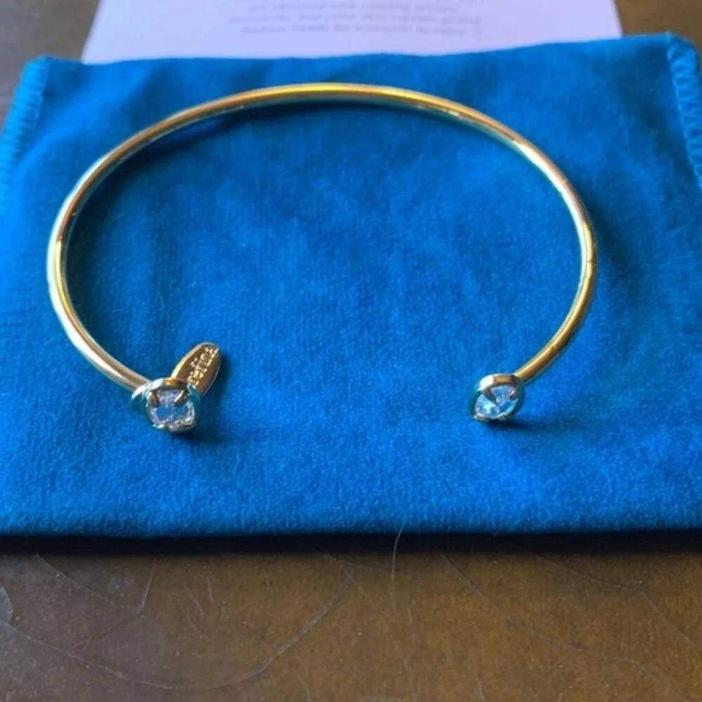 Serefina gold crystal bangle/cuff bracelet